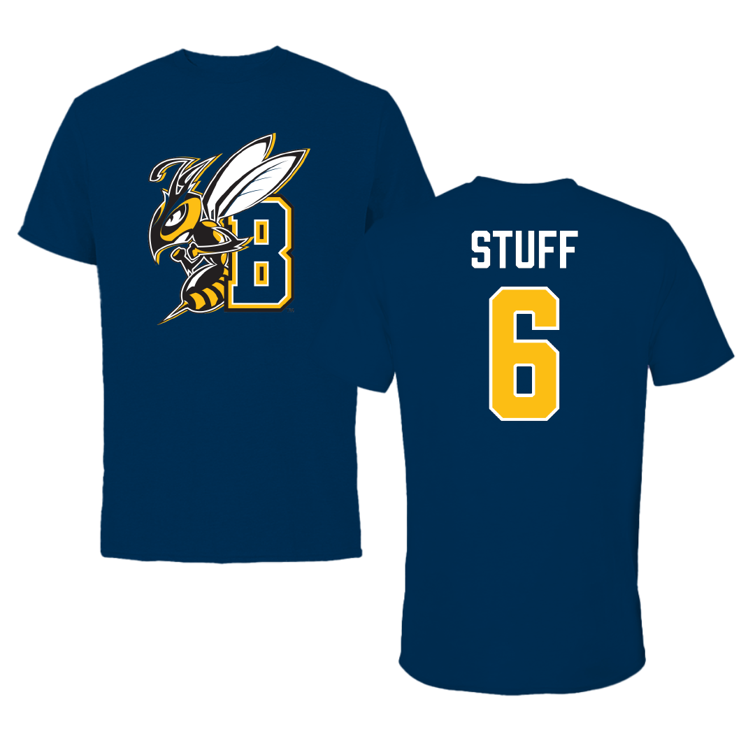 Montana State University Billings Volleyball Navy Performance Tee - #6 Avarey Stuff