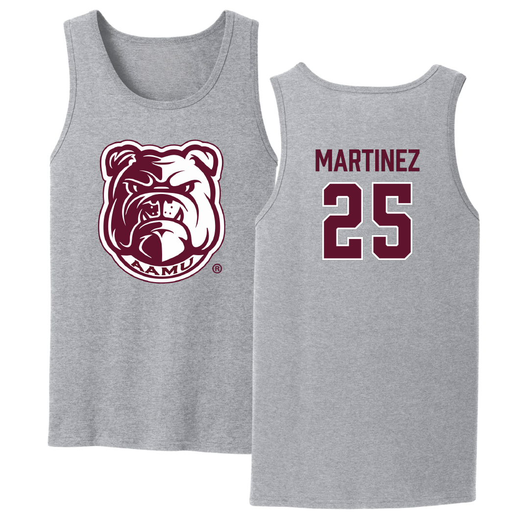 Alabama A&M University Volleyball Sport Gray Tank Top - #25 Wendy Martinez