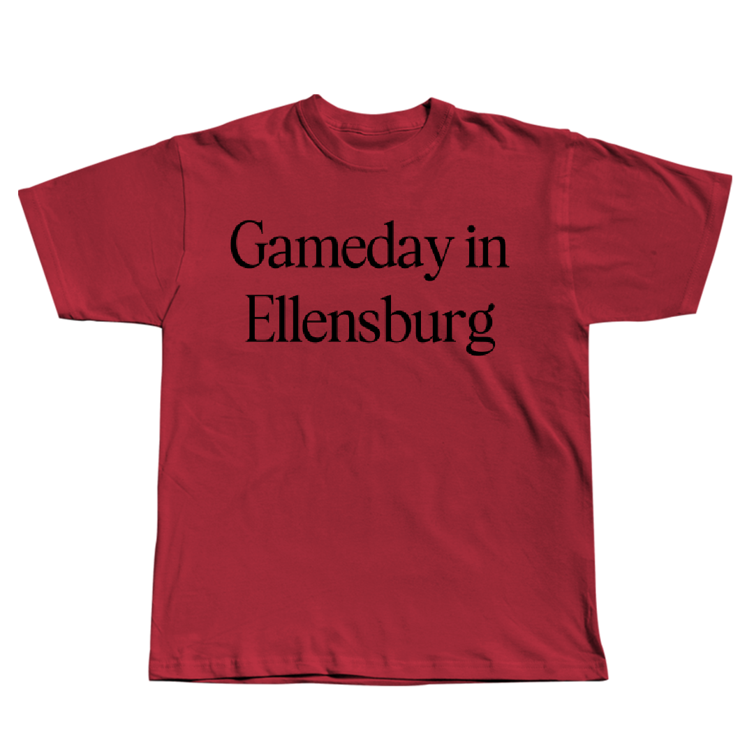 Central Washington University TF and XC Crimson Gameday Tee - Drew Klein