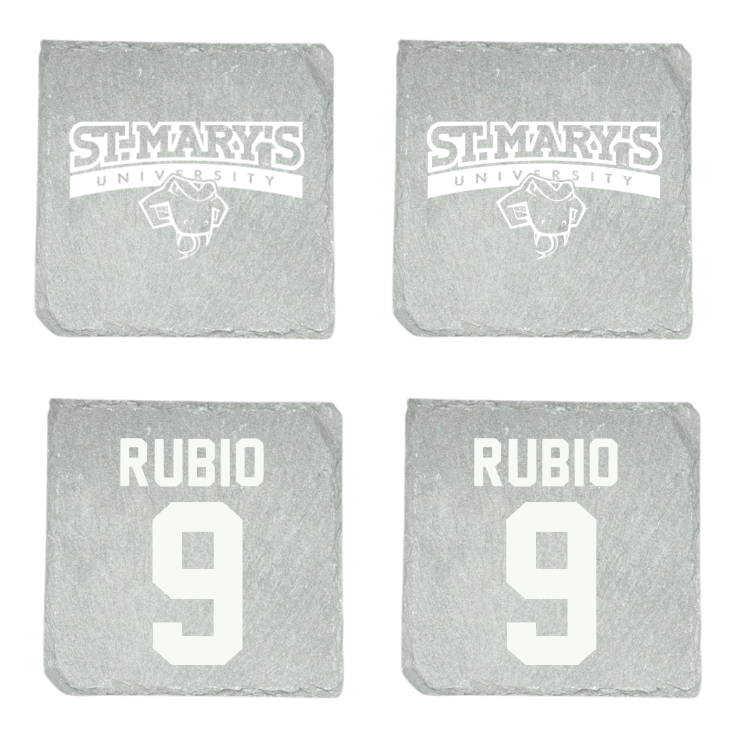St. Mary's University (Texas) Volleyball (W) Stone Coaster (4 Pack)  - #9 Olivia Rubio