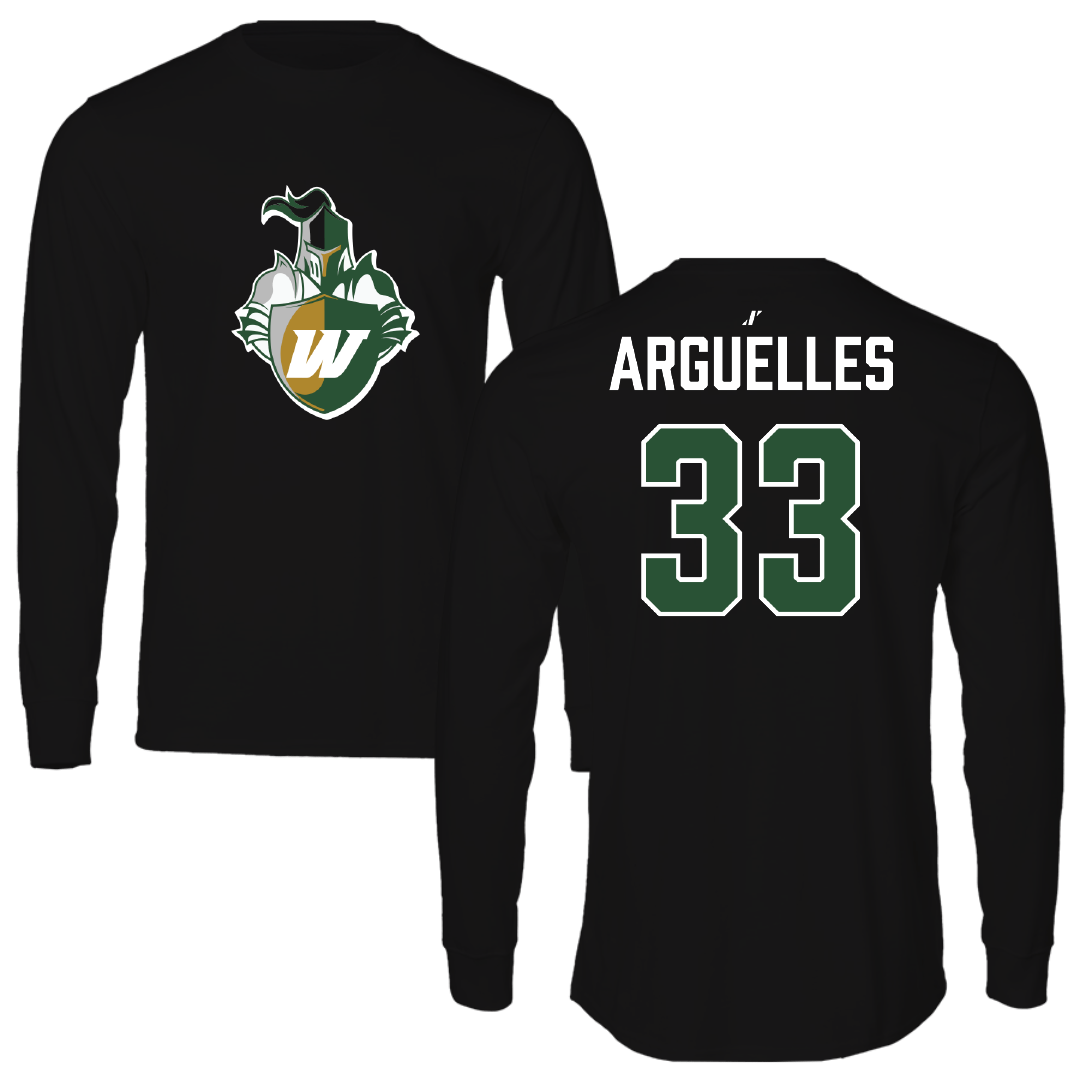 Webber International University Lacrosse (M) Black Long Sleeve - #33 Christopher Arguelles