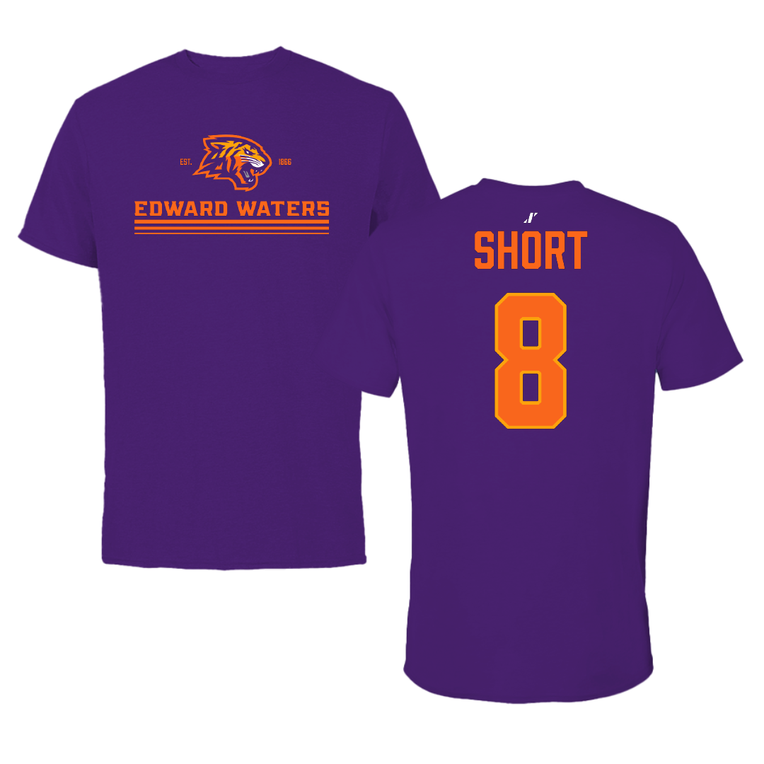Edward Waters University Volleyball Purple General Tee - #8 Tyriq Short
