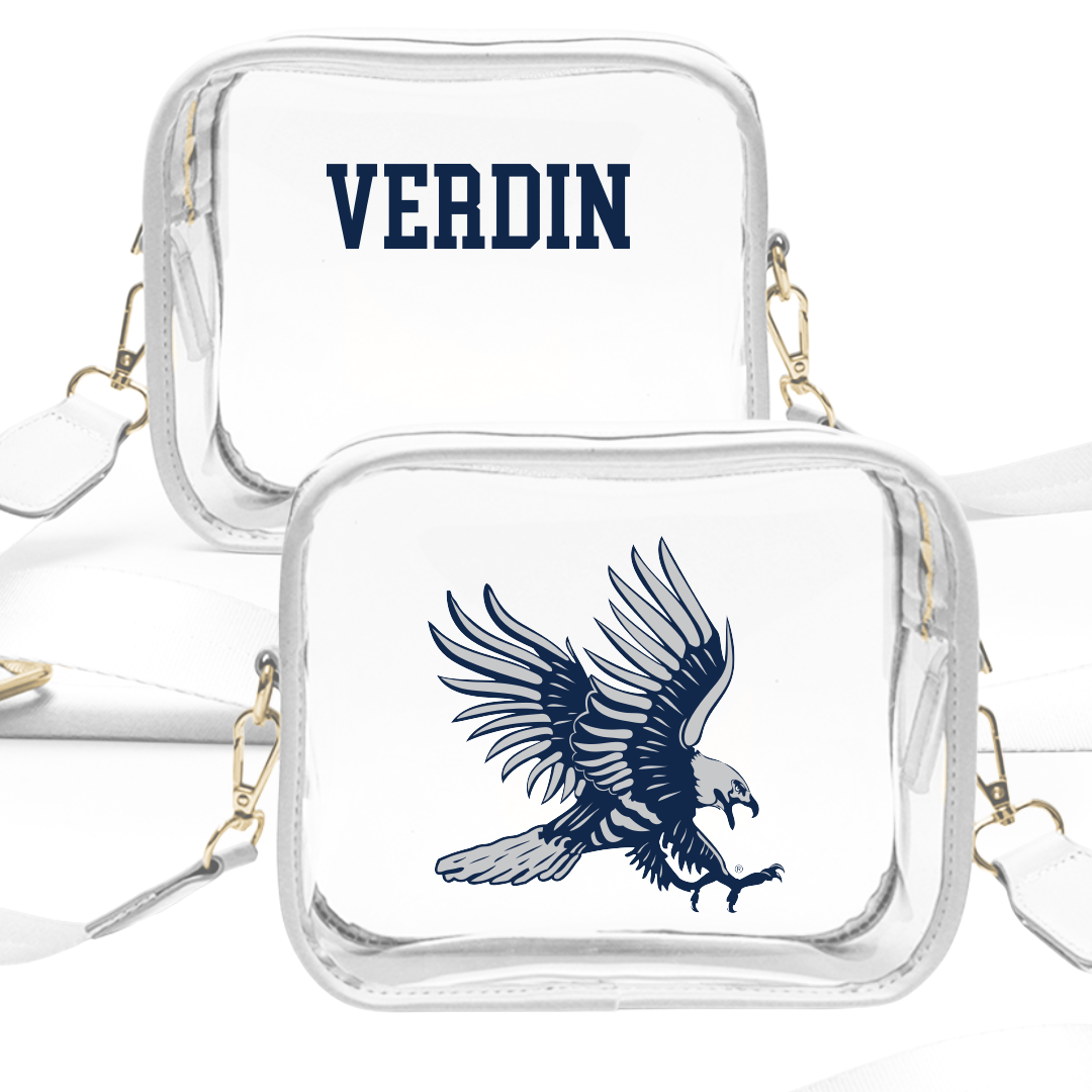 Dickinson State University Wrestling (W) White Clear Stadium Bag - Jennifer Verdin
