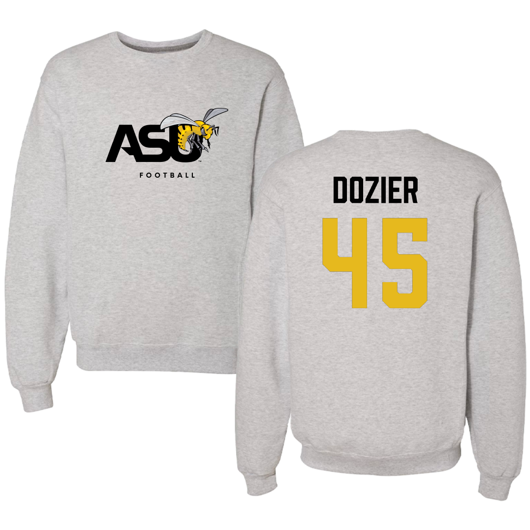 Alabama State University Football Light Gray Crewneck - #45 Rico Dozier
