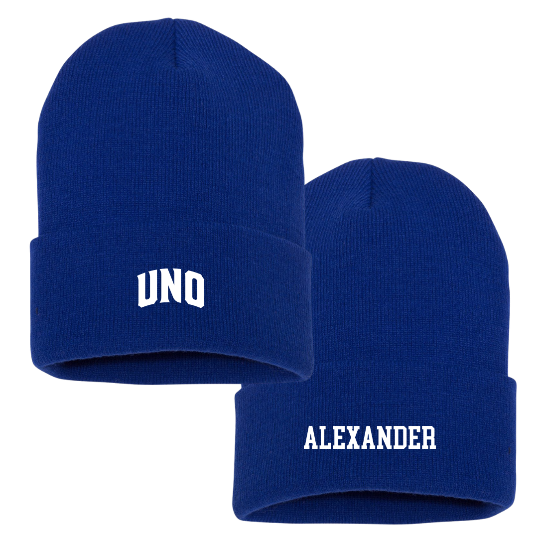 University of New Orleans Beach Volleyball Blue Beanie - #1 Lucianna Alexander