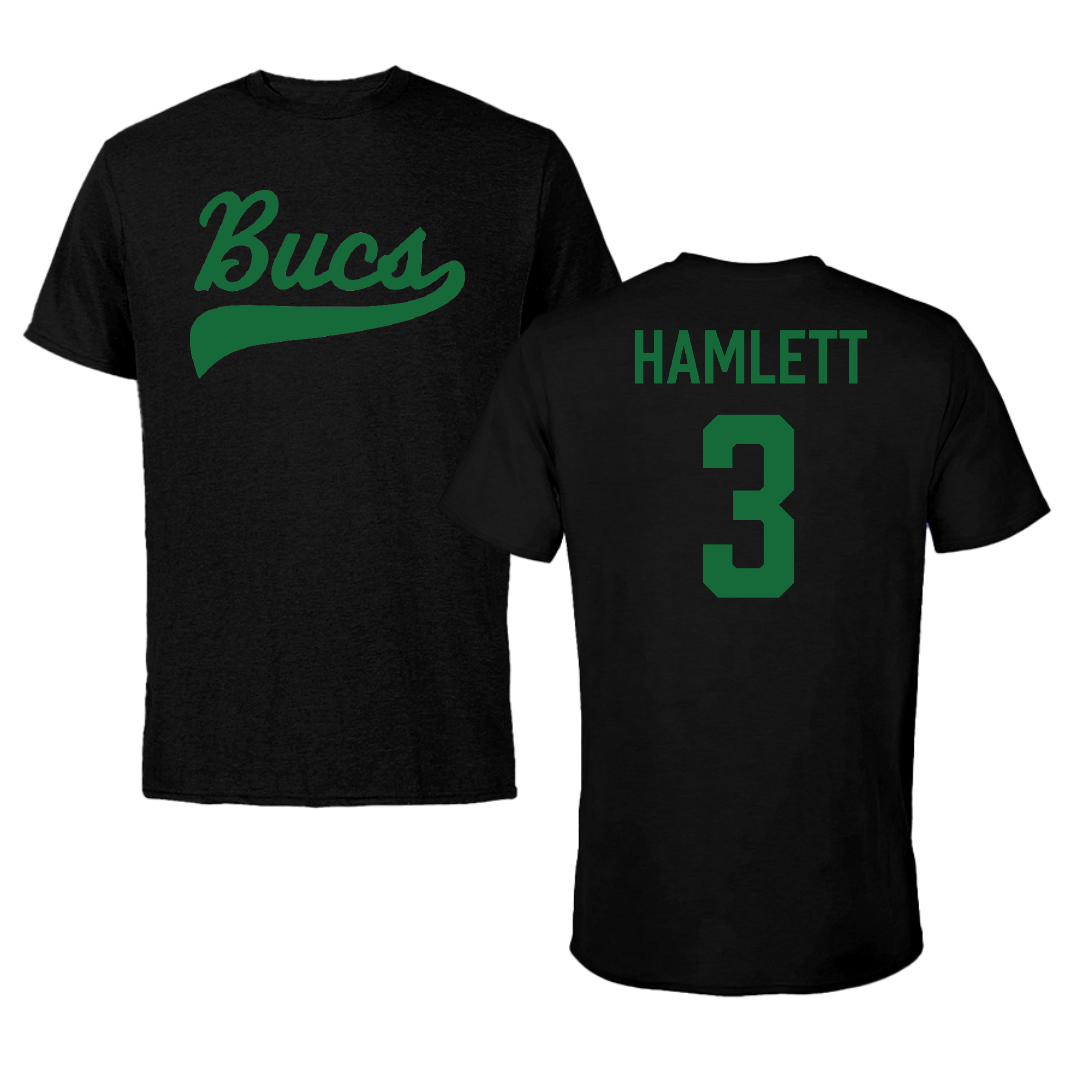 Shelton State Community College Basketball (M) Black Performance Tee - #3 DJ Hamlett