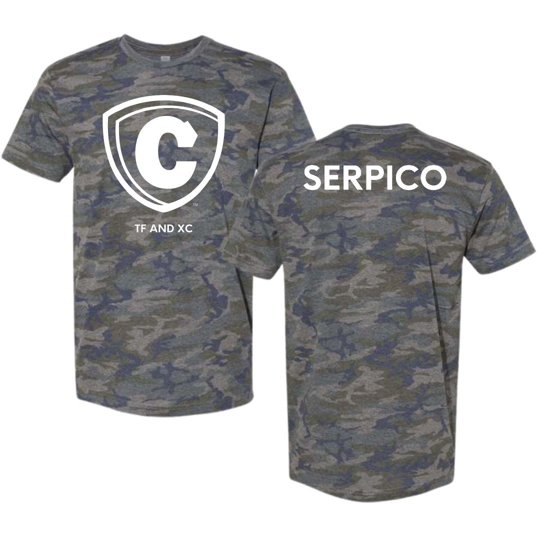 Carthage College TF and XC Vintage Camo Tee - Marisa Serpico