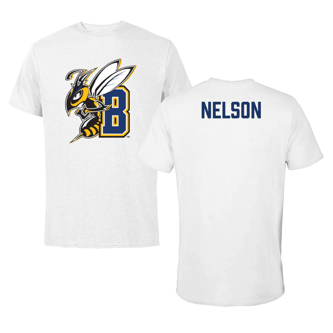 Montana State University Billings Cheer White Tee - Zane Nelson