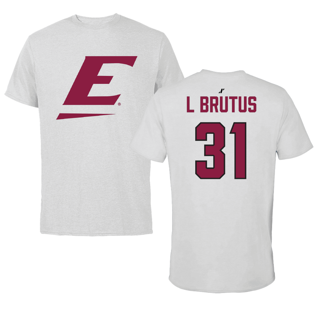 Eastern Kentucky University Football Light Gray Tee - #31 Isaiah L Brutus