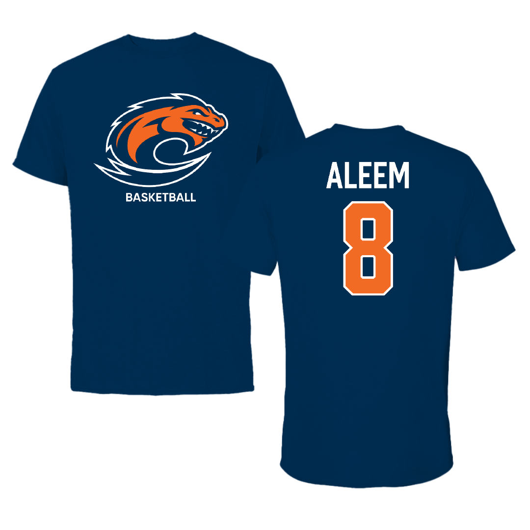 Clayton State University Basketball (M) Navy Performance Tee - #8 Jamil Aleem