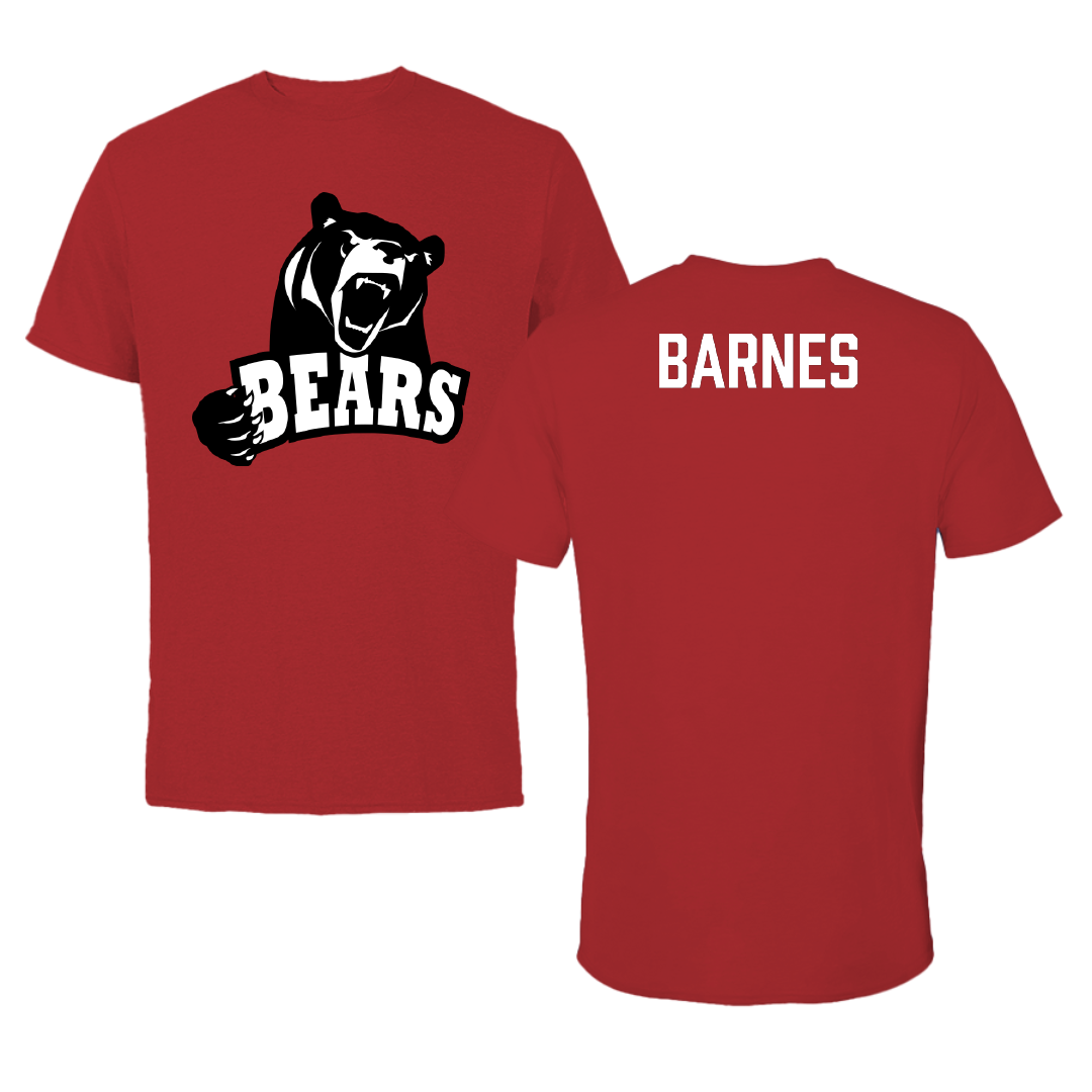 Lenoir-Rhyne University Triathlon Canvas Red Tee - Morgan Barnes