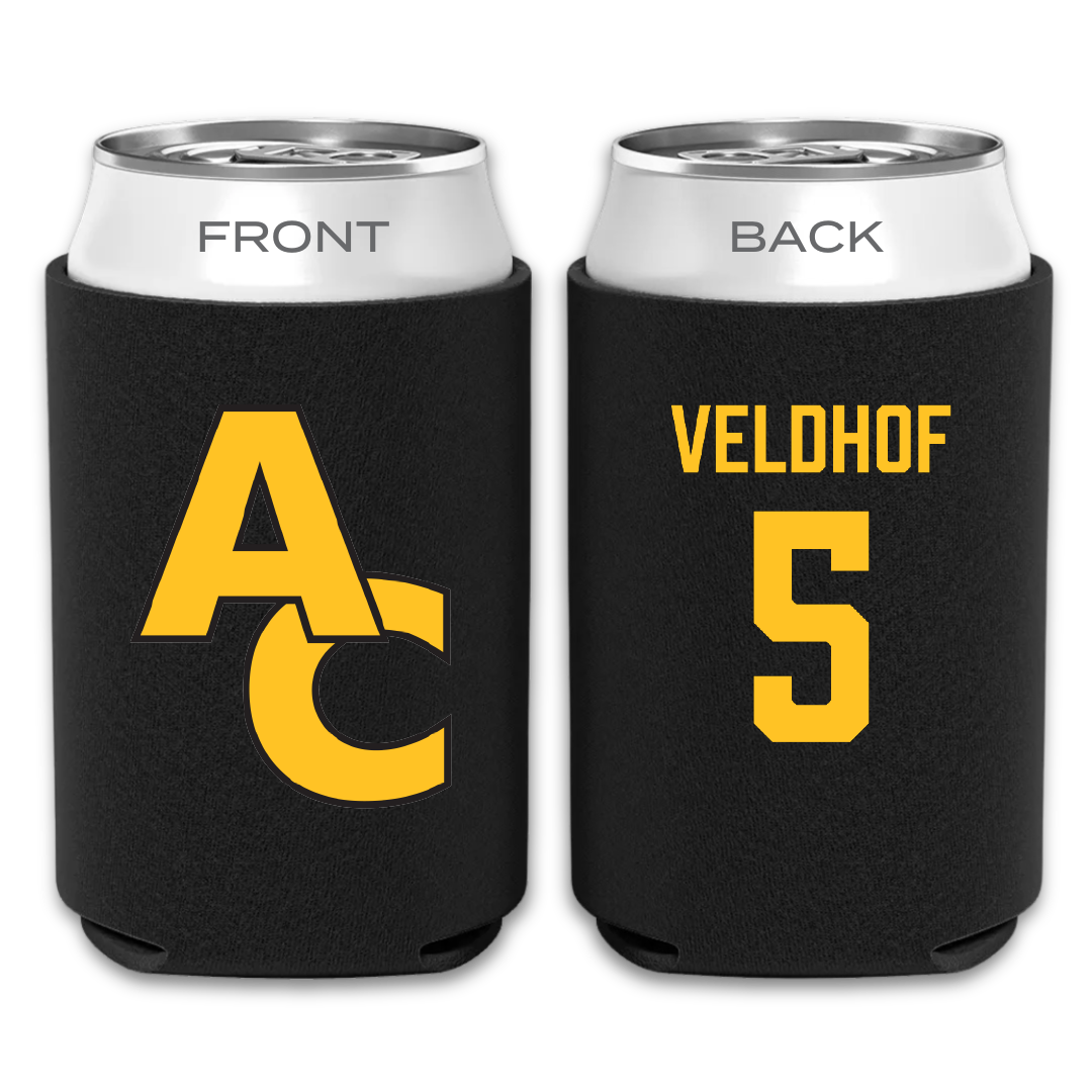 Adrian College Lacrosse (M) Black Can Cooler - #5 Mark Veldhof