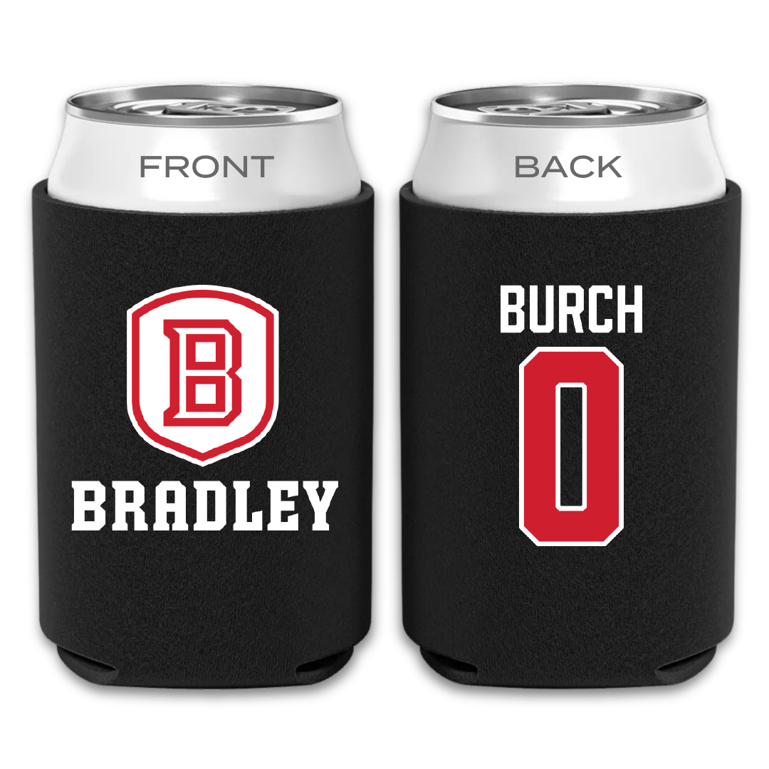 Bradley University Basketball Black Can Cooler - #0 Demarion Burch
