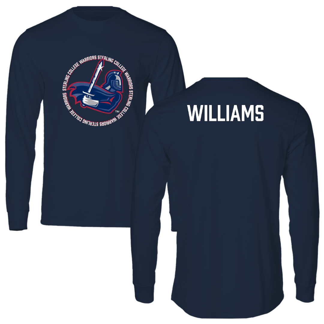 Sterling College Football Navy General Long Sleeve - Evan Williams