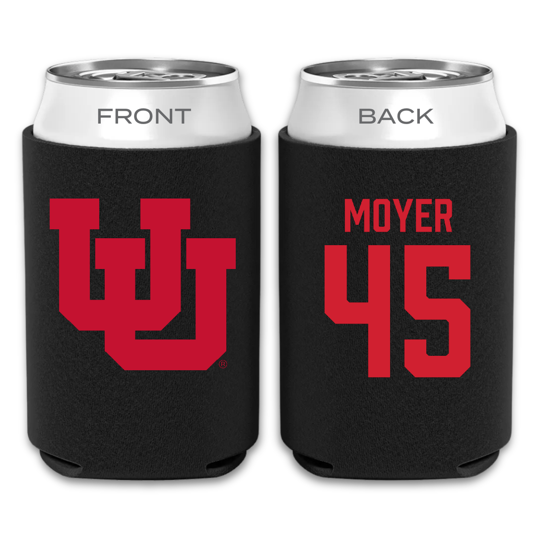 University of Utah Lacrosse Black Can Cooler - #45 Carson Moyer
