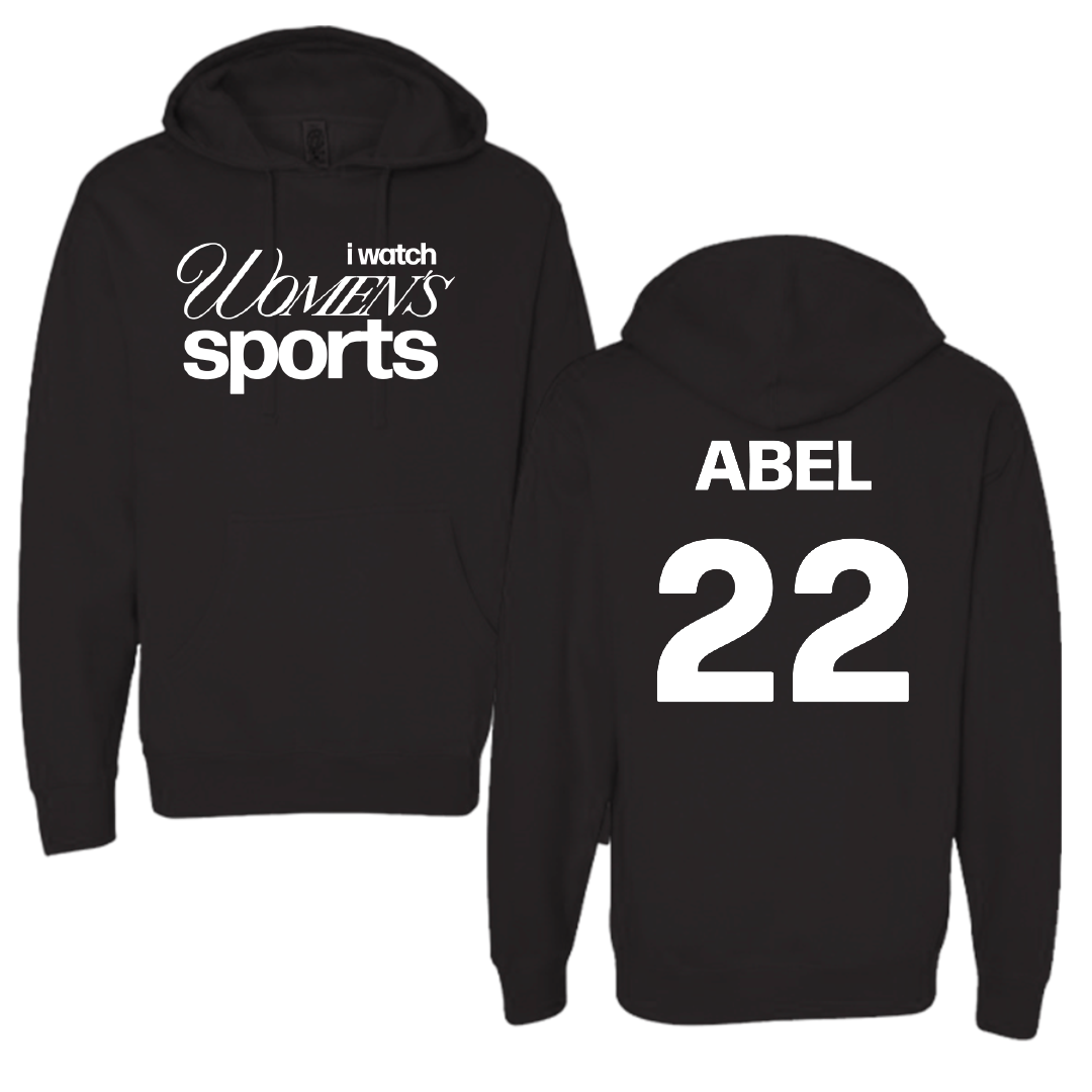 Potomac State College Softball Black WHM Hoodie - #22 Alyssa Abel