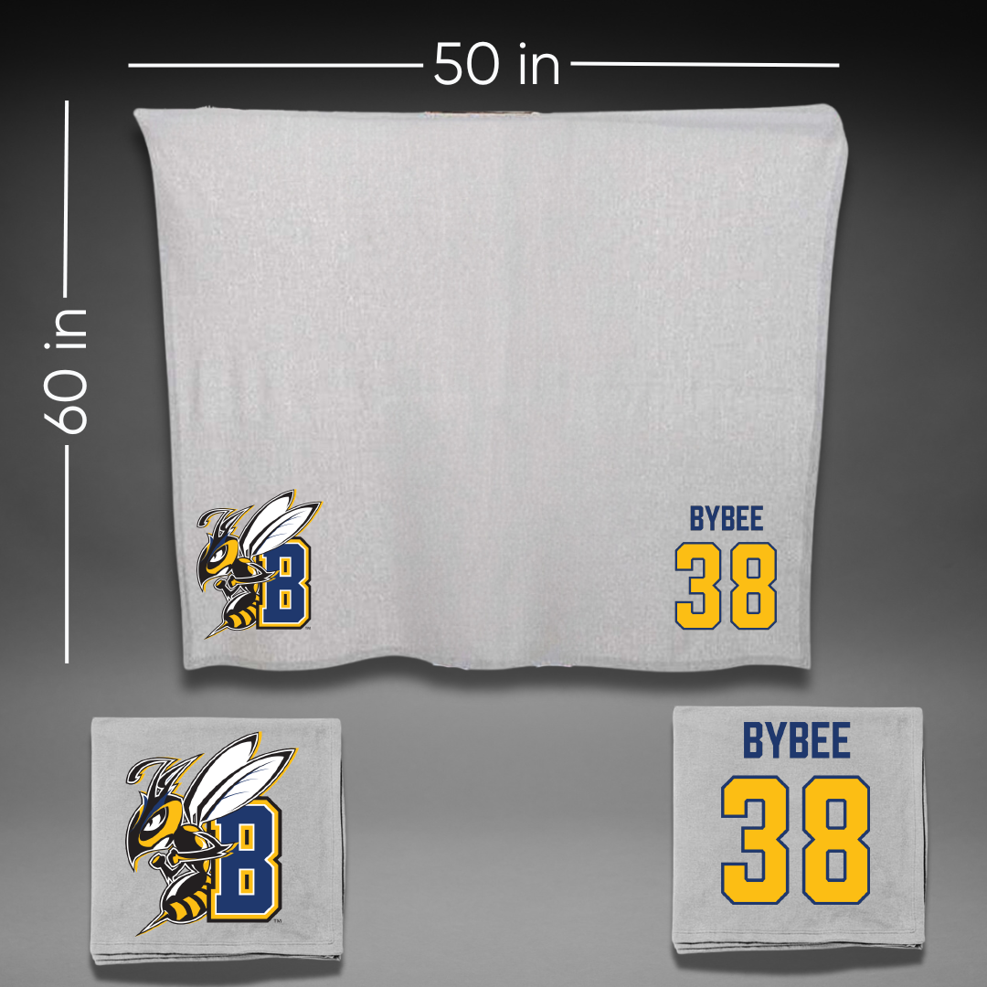 Montana State University Billings Baseball Gray Blanket - #38 Braxton Bybee