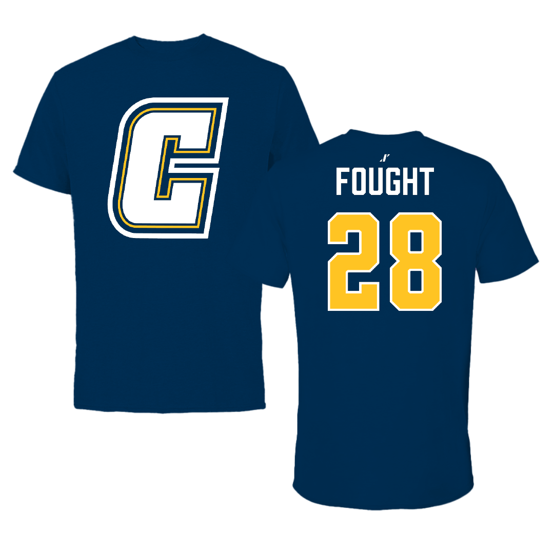Coker University Soccer Navy Performance Tee - #28 Abigail Fought