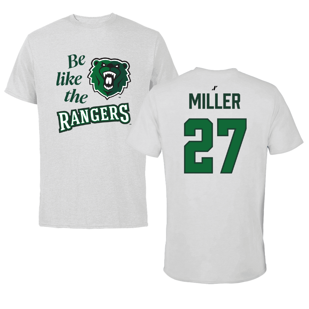 University of Wisconsin-Parkside Baseball Light Gray Be Like Us Tee - #27 Brennen Miller