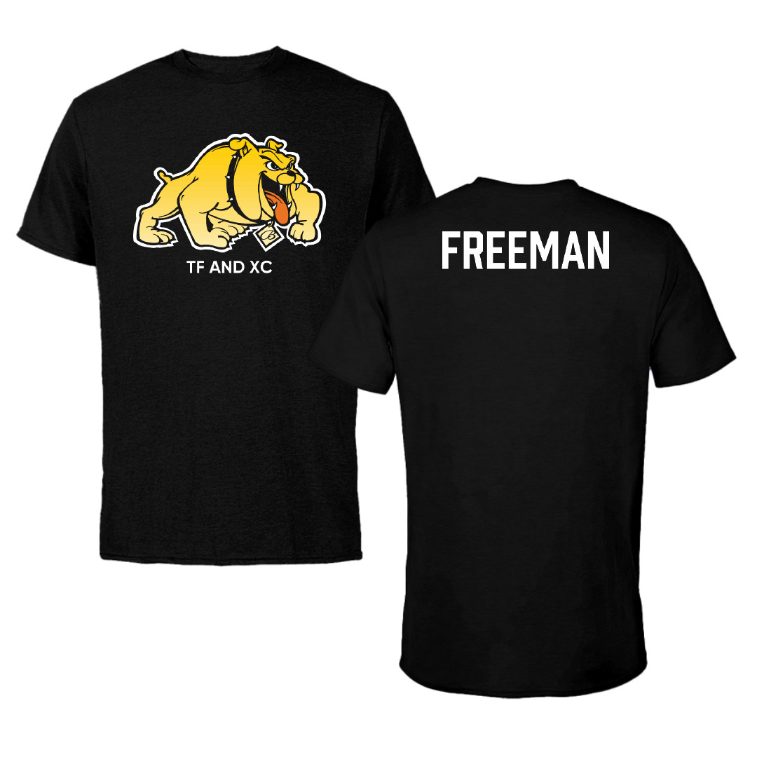 Bowie State University TF and XC Black Performance Tee - Brandon Freeman