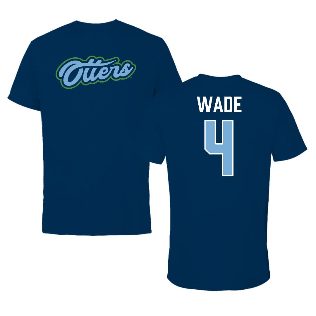 Cal State Monterey Bay Basketball Navy Performance Tee - #4 Briajanae Wade