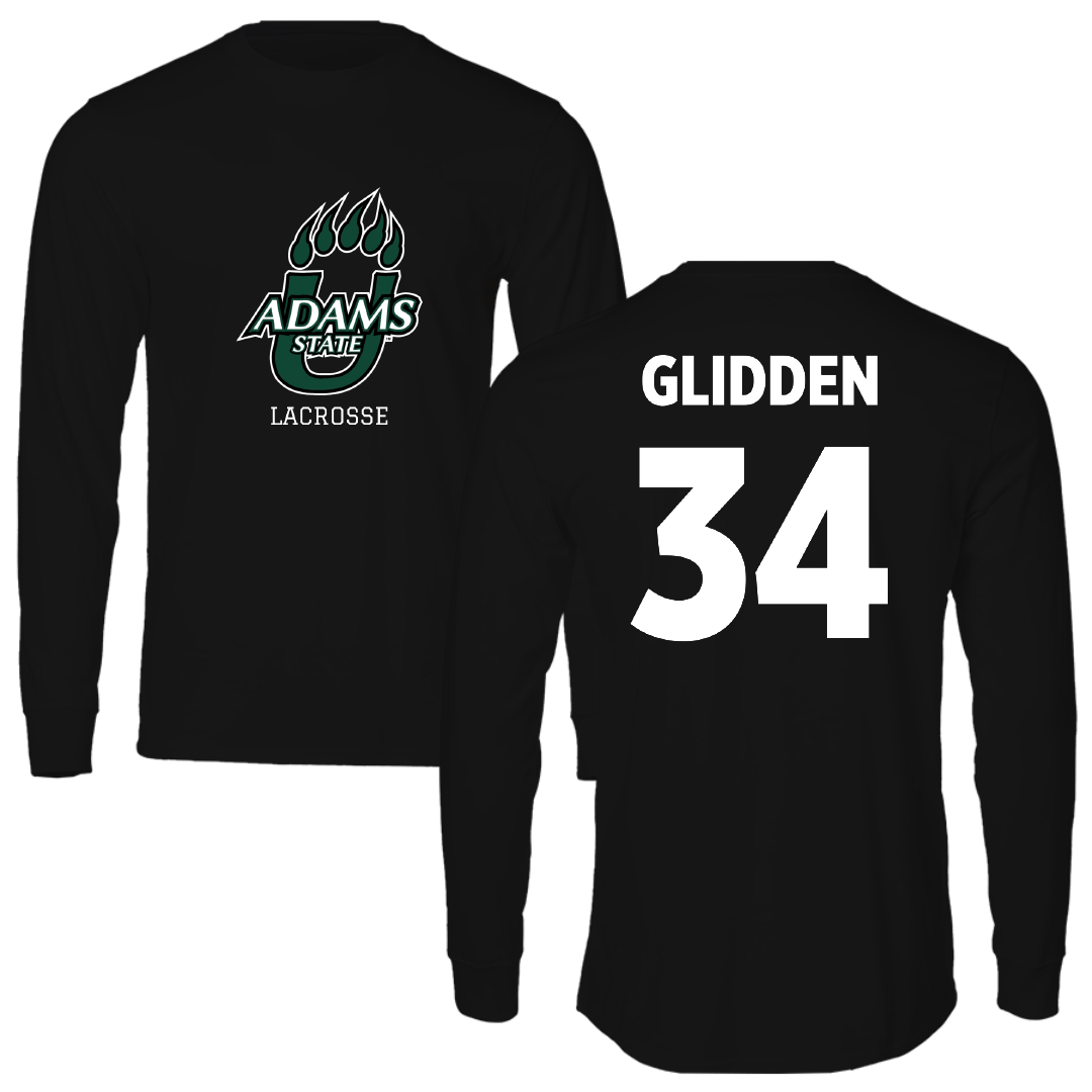 Adams State University Lacrosse (M) Black State Long Sleeve - #34 Austin Glidden