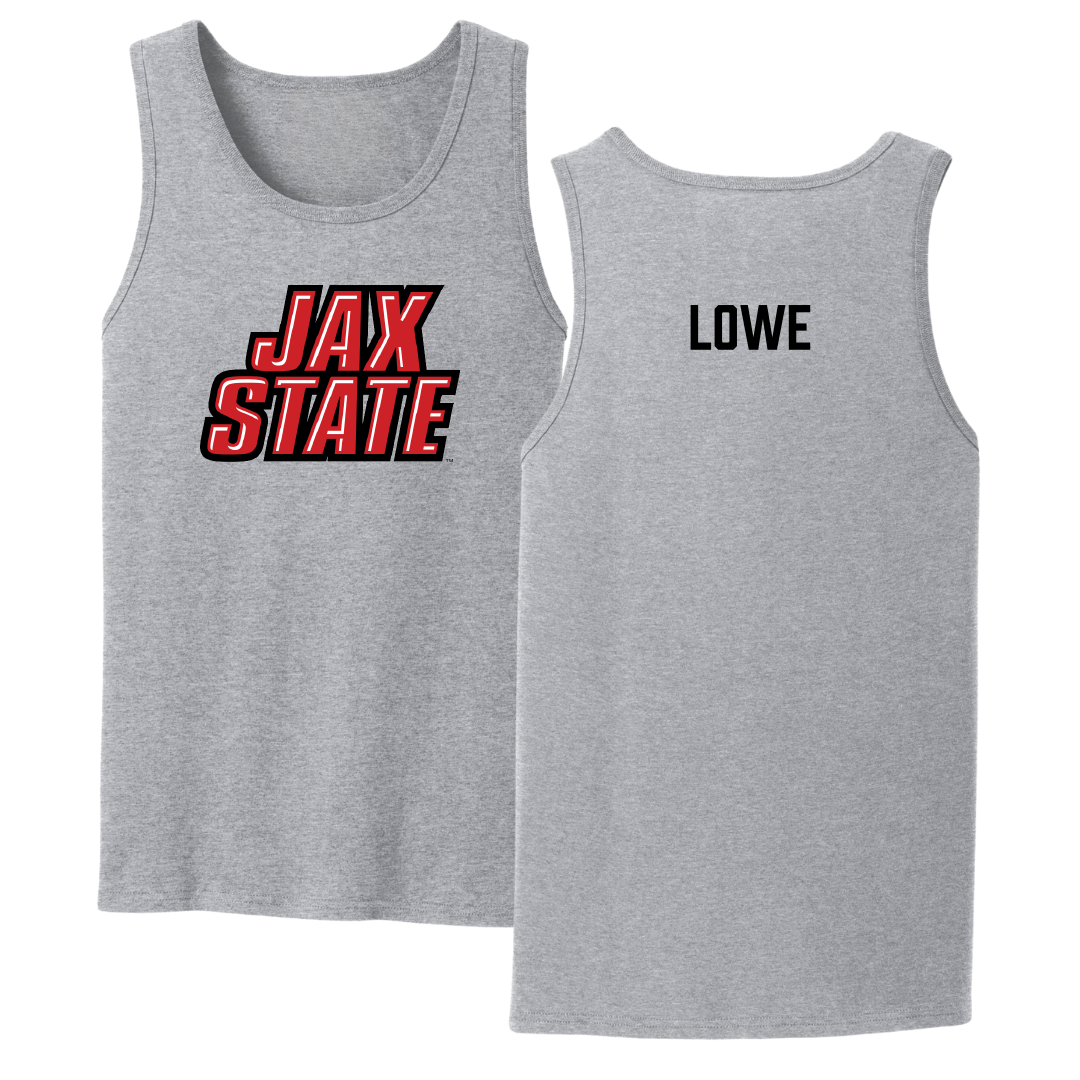 Jacksonville State University TF and XC Sport Gray Tank Top - Jack Lowe