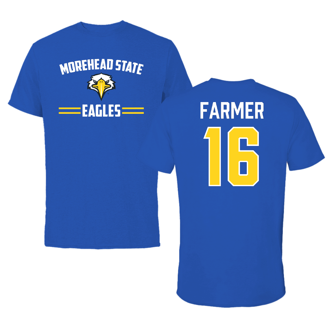 Morehead State University Softball Blue General Performance Tee - #16 Sydney Farmer