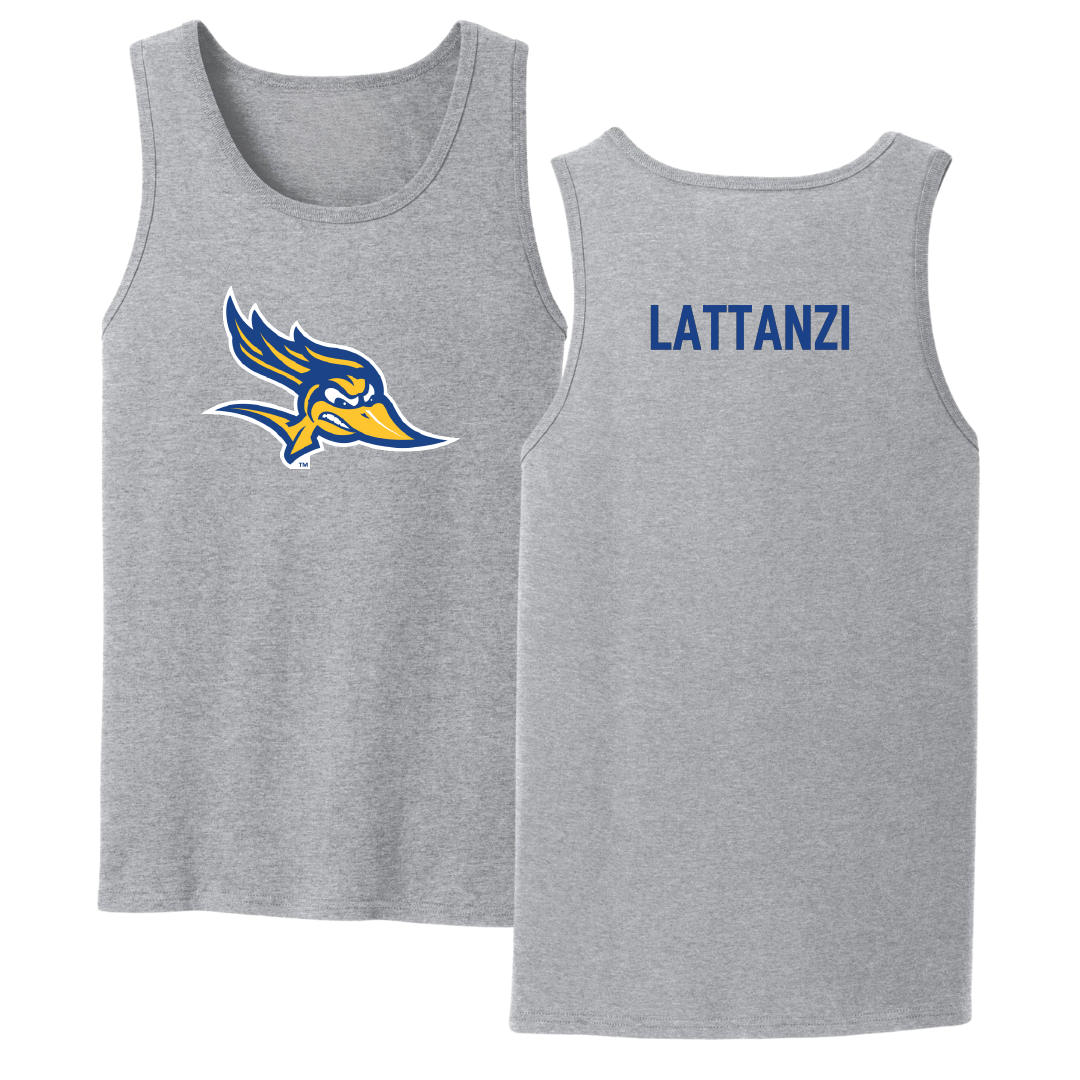 California State University-Bakersfield Swimming & Diving Sport Gray Tank Top - Carlos Lattanzi