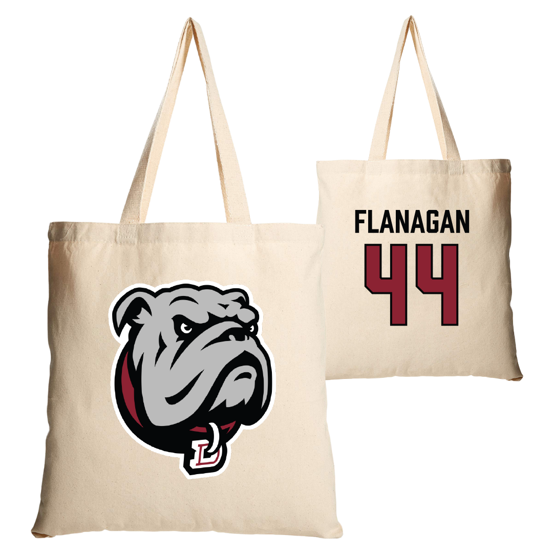 Dean College Lacrosse Tan Canvas Tote Bag - #44 Cooper Flanagan