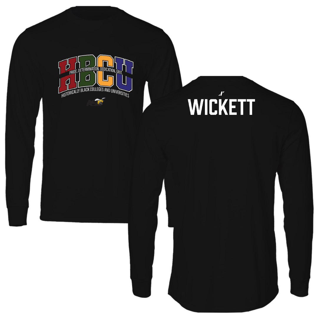 Alabama State University TF and XC Black HBCU Performance Long Sleeve - Taliah Wickett