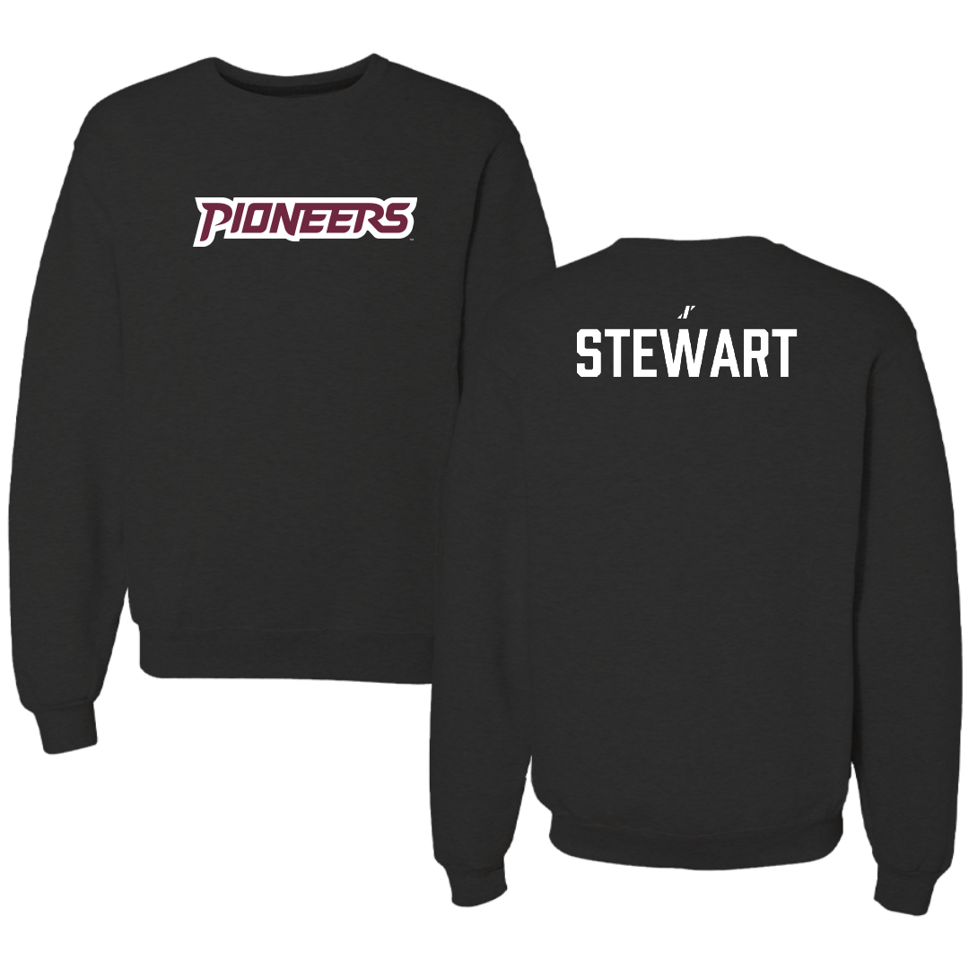 Texas Woman's University Wrestling (W) Black Crewneck - Sloan Stewart