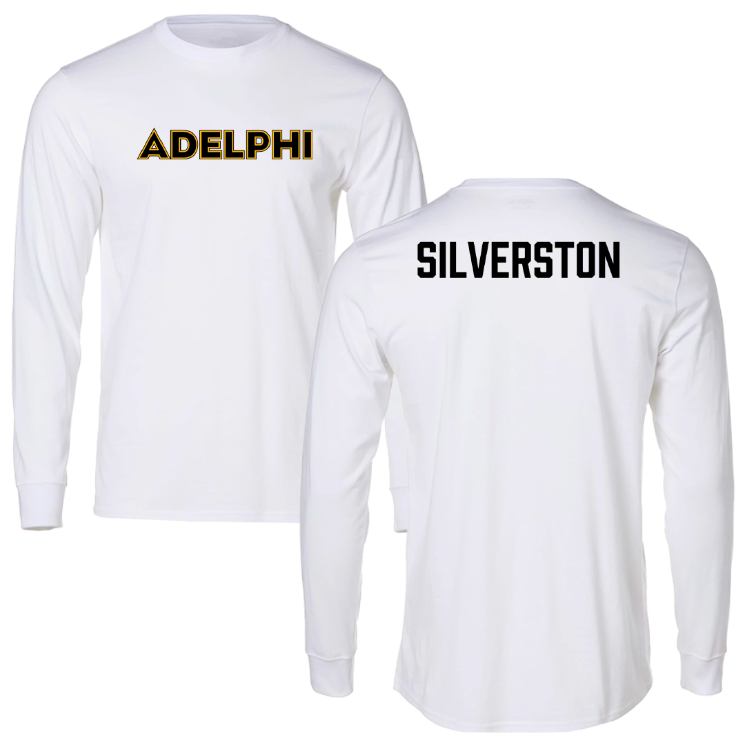 Adelphi University Tennis (M) White Long Sleeve - Leo Silverston