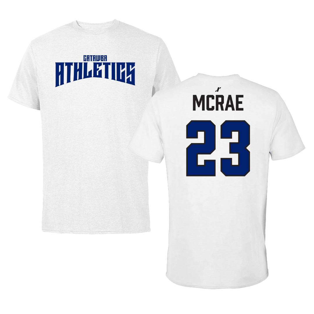 Catawba College Softball White Classic Tee - #23 Carmen McRae