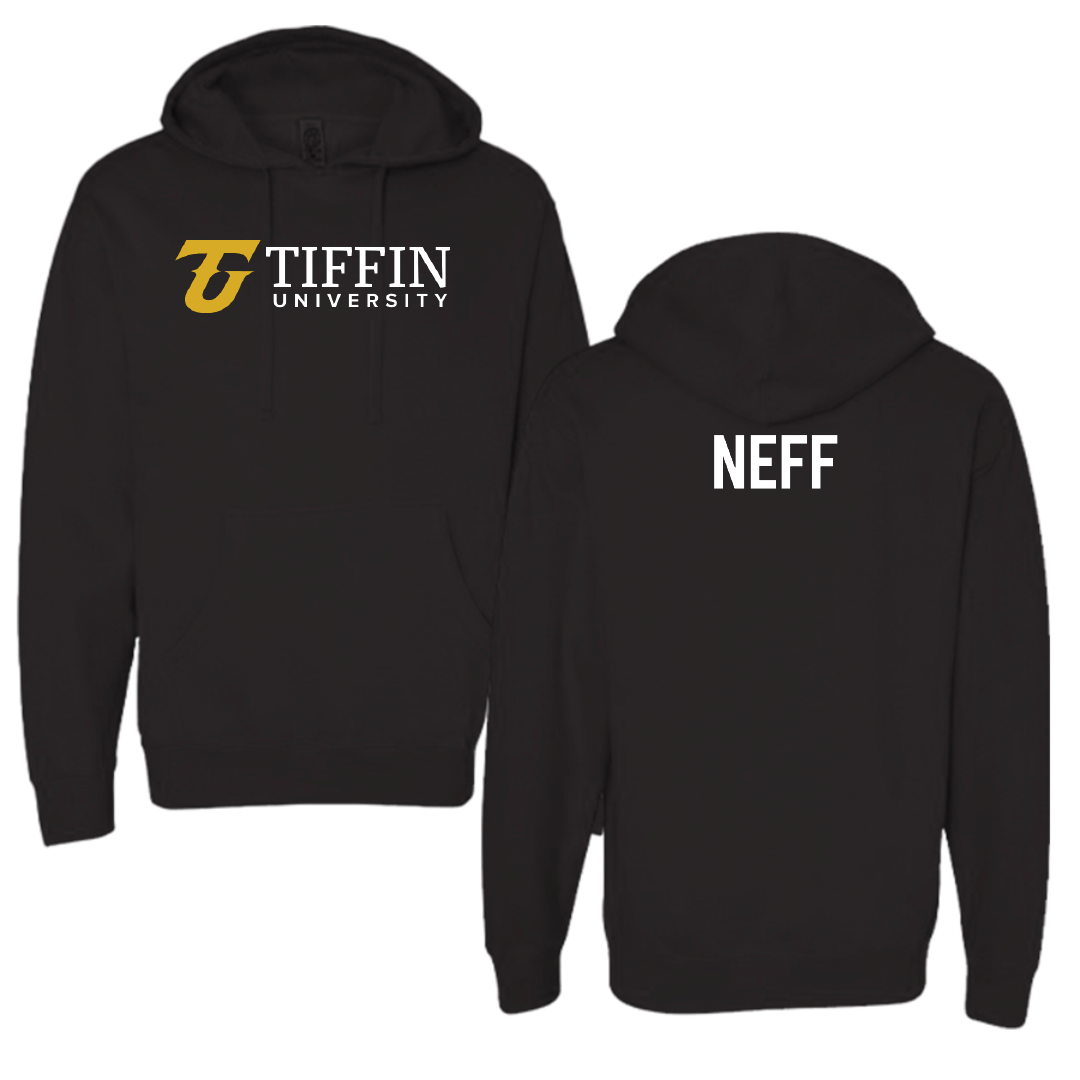 Tiffin University Tennis Black Hoodie - James Neff
