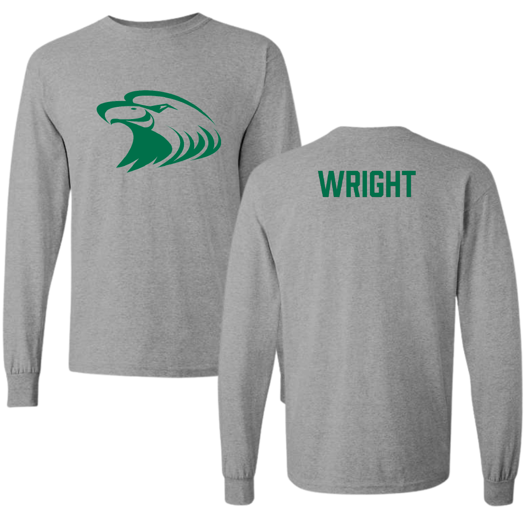 Central Methodist University Wrestling Sport Gray Long Sleeve - Jared Wright