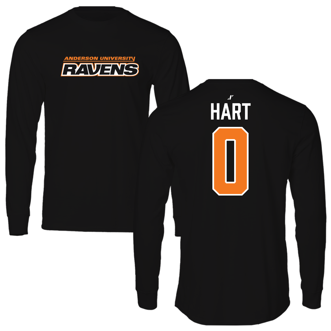 Anderson University (Indiana) Softball Black Long Sleeve - #0 Alayna Hart