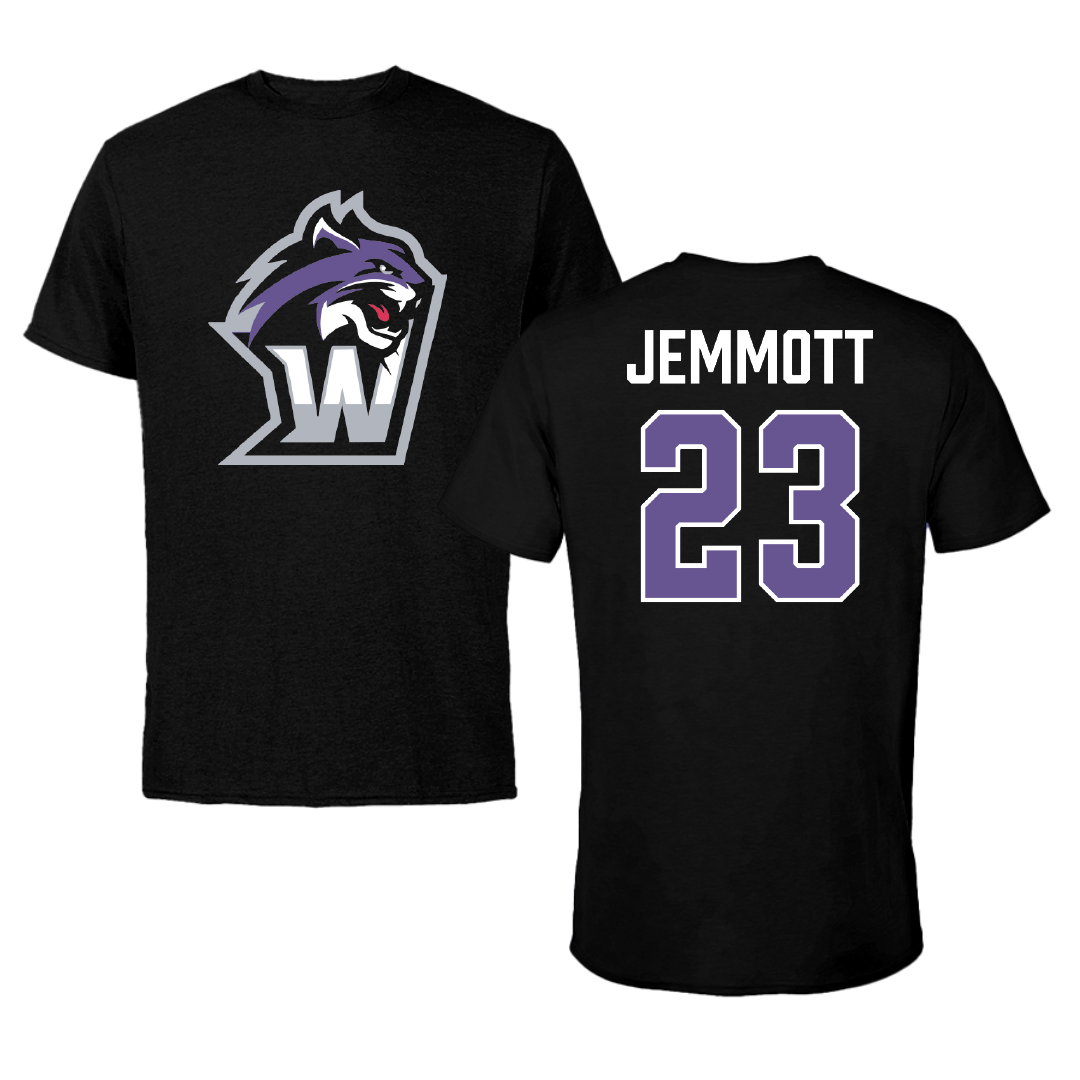 Wiley University Volleyball Black Performance Tee - #23 Jae Jemmott