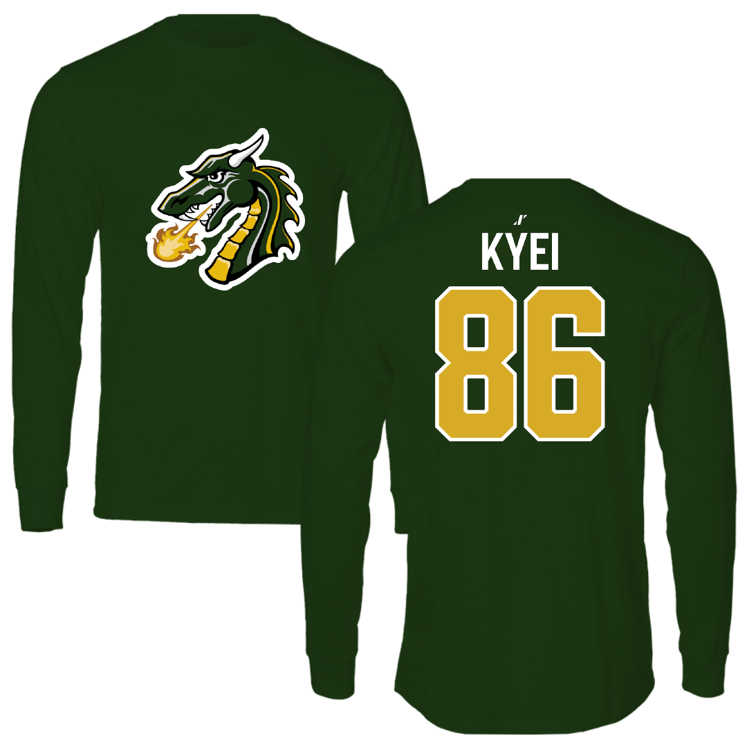 Tiffin University Soccer Forest Green Long Sleeve - #86 Vandyke Kyei