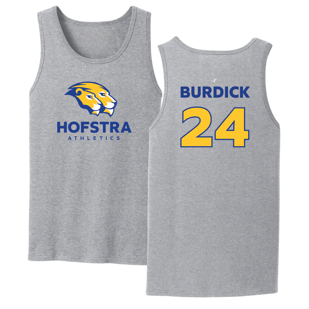 Hofstra University Lacrosse (M) Sport Gray Tank Top - #24 Noah Burdick