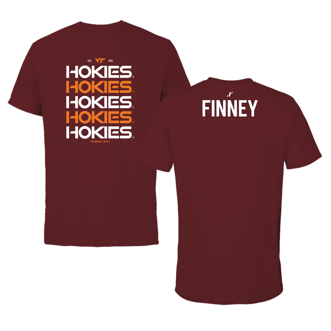 Virginia Tech Cheer Maroon General Performance Tee - Shea Finney