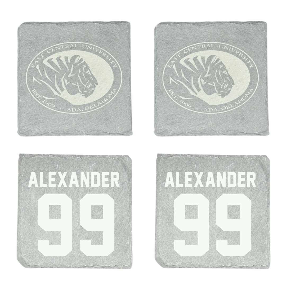 East Central University Football Stone Coaster (4 Pack)  - #99 Elijah Alexander
