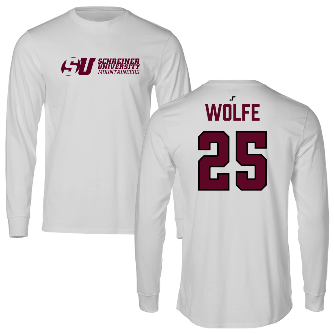 Schreiner University Baseball Light Gray Long Sleeve - #25 Colten Wolfe