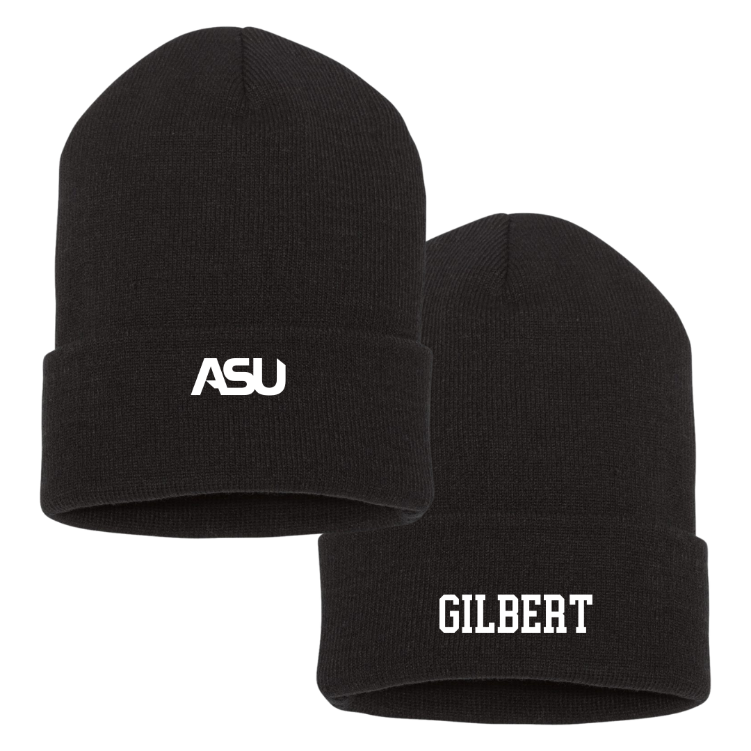 Alabama State University Baseball Black Beanie - #49 Rocco Gilbert