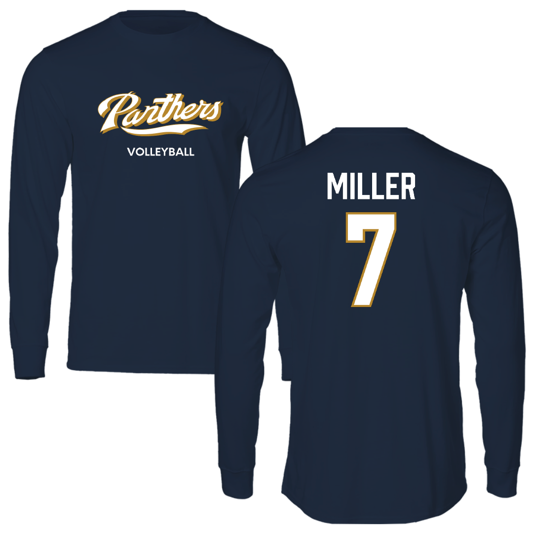 Florida International University Volleyball (W) Navy Long Sleeve - #7 Madisen Miller