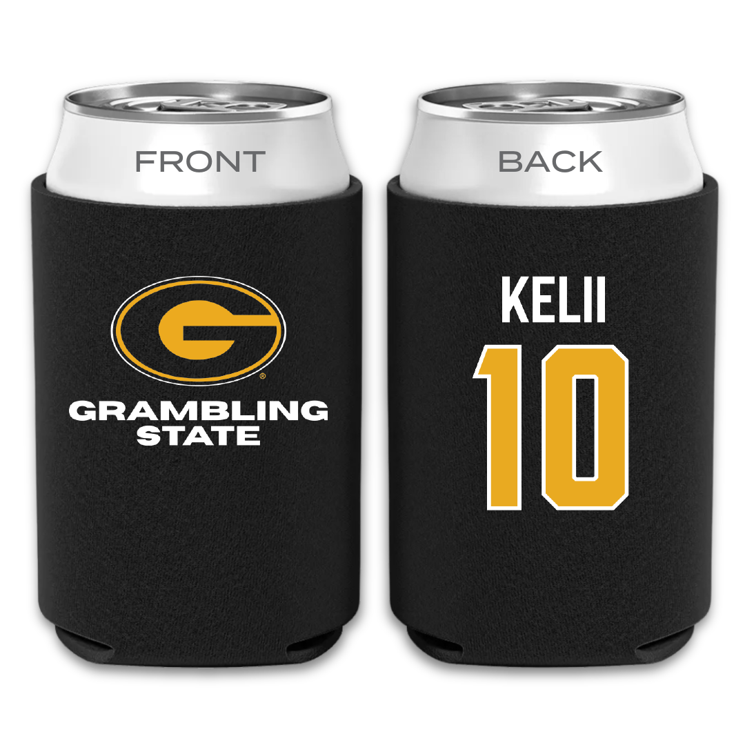 Grambling State University Volleyball Black Can Cooler - #10 Leisey Kelii