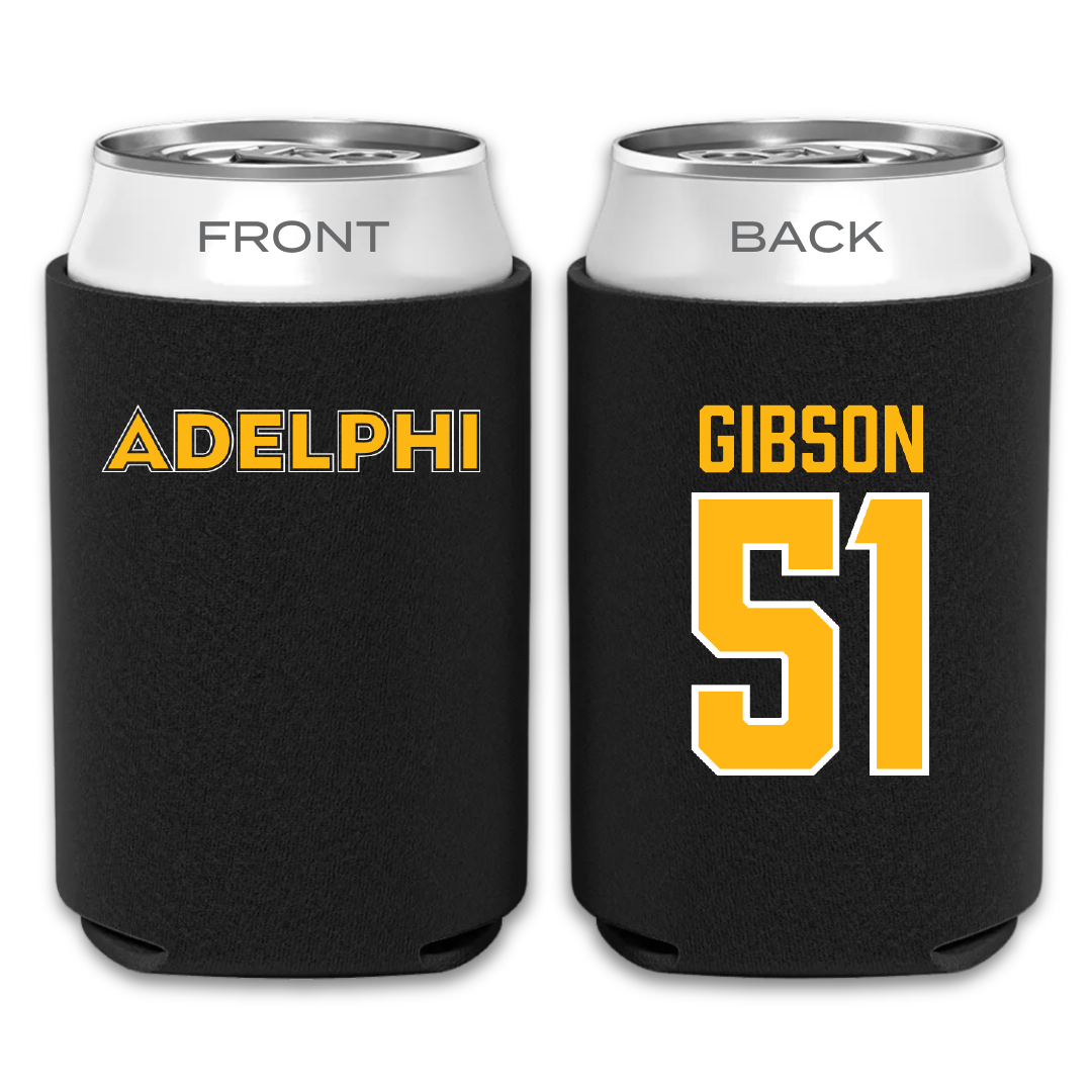 Adelphi University Lacrosse Black Can Cooler - #51 Noah Gibson