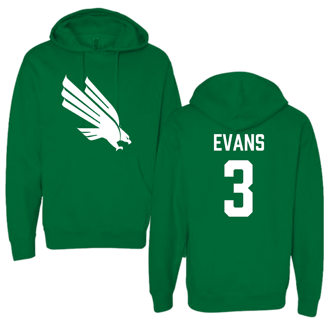 University of North Texas Football Green Hoodie - #3 Simeon Evans