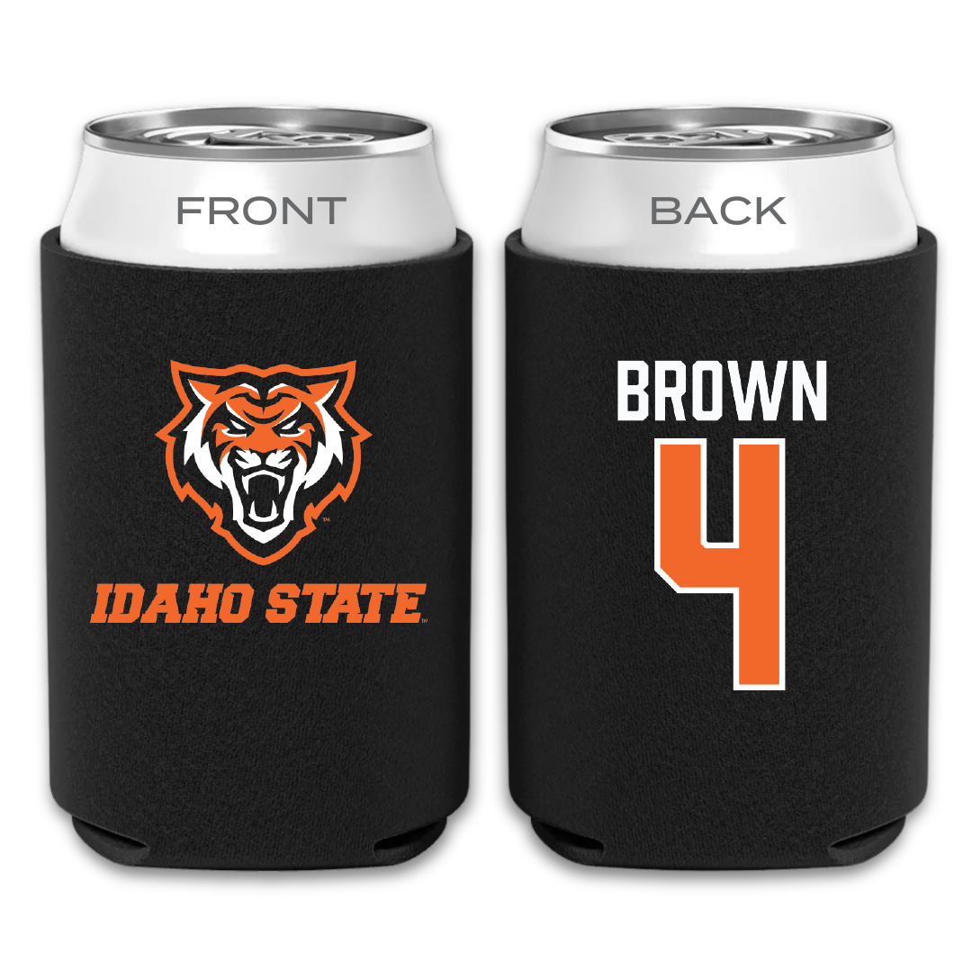Idaho State University Basketball Black Can Cooler - #4 Jaedyn Brown
