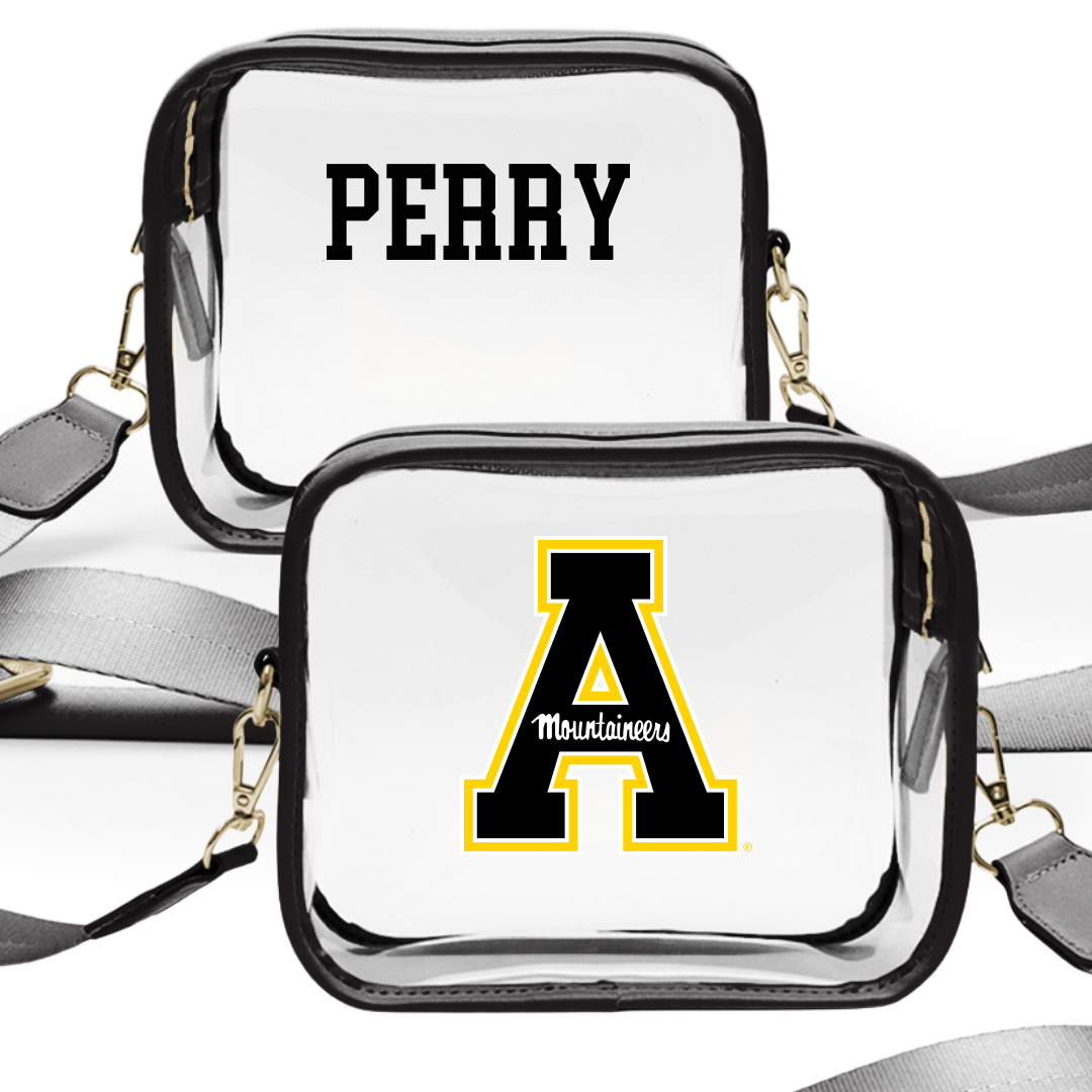 Appalachian State University Cheer Black Clear Stadium Bag - Alysa Perry